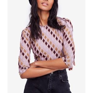 FREE PEOPLE MAGIC CARPET CROPPED TEE